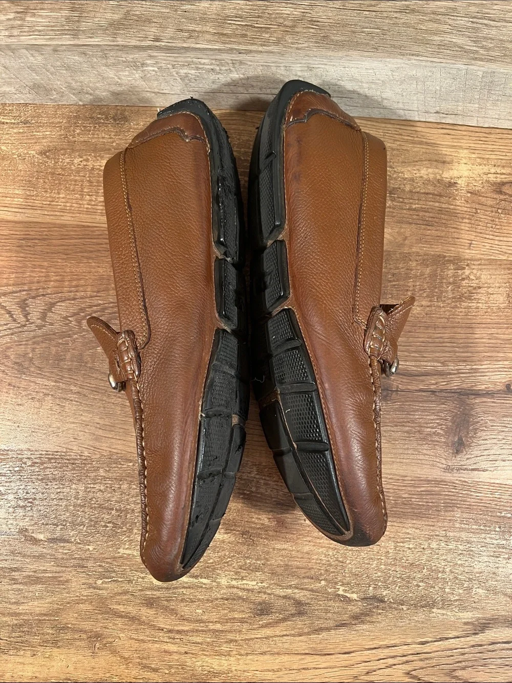 Clarks 1825 Chestnut Brown Leather Bit Loafers